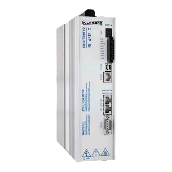 Kuhnke smartServo BL 4000-C Series Manuals