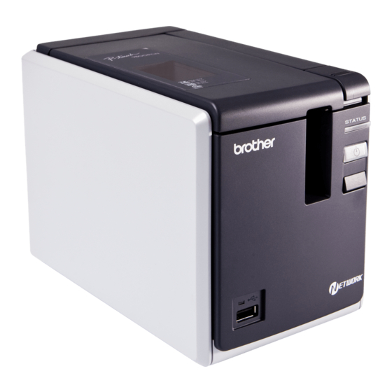 Brother P-touch PT-9800PCN Template Manual