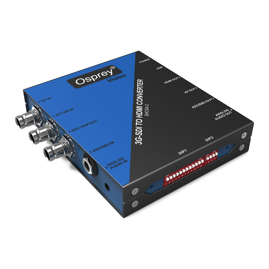 Osprey SHCSA-2 Quick Start Manual