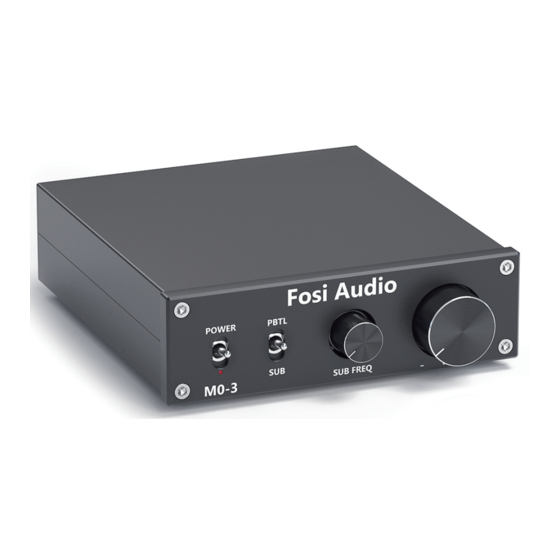 FOSI AUDIO M03 USER MANUAL Pdf Download ManualsLib