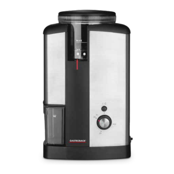 GASTROBACK 62602 OPERATING INSTRUCTIONS MANUAL Pdf Download ManualsLib