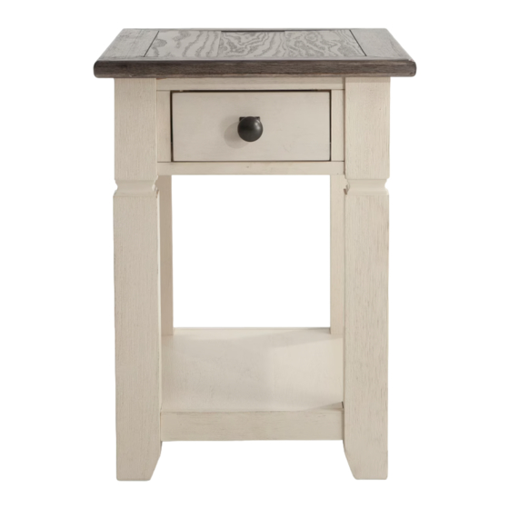 BOB'S DISCOUNT FURNITURE LAUREL CHAIRSIDE TABLE W/PWR 20051756003