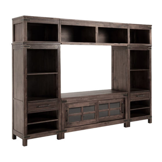 BOB'S DISCOUNT FURNITURE BOULDER WALL UNIT 20032436 ASSEMBLY