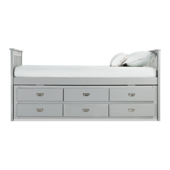 BOB'S DISCOUNT FURNITURE CHADWICK II CAPTAIN'S BED 20040384 ASSEMBLY