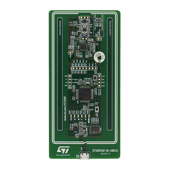 ST ST25R3911B-DISCO USER MANUAL Pdf Download | ManualsLib