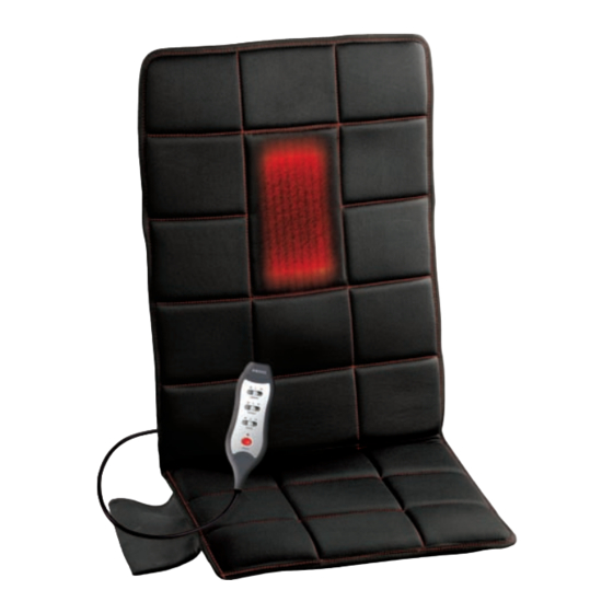 HOMEDICS BACK REVITALIZER VC151 INSTRUCTION MANUAL AND WARRANTY