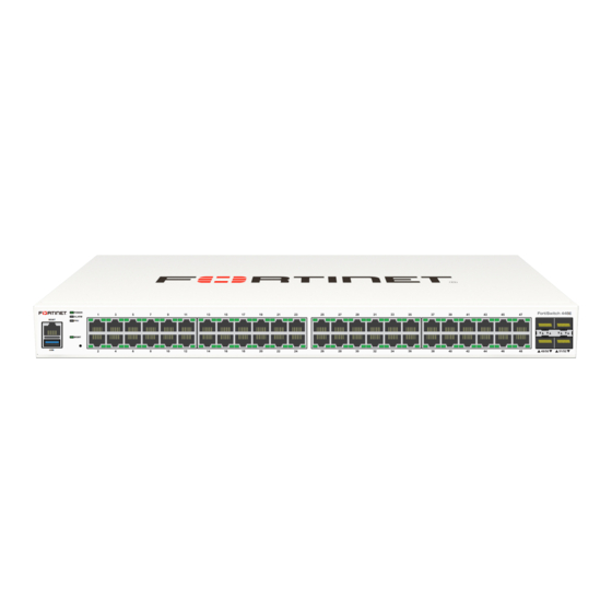 Fortinet FortiSwitch 424E Series Quick Start Manual