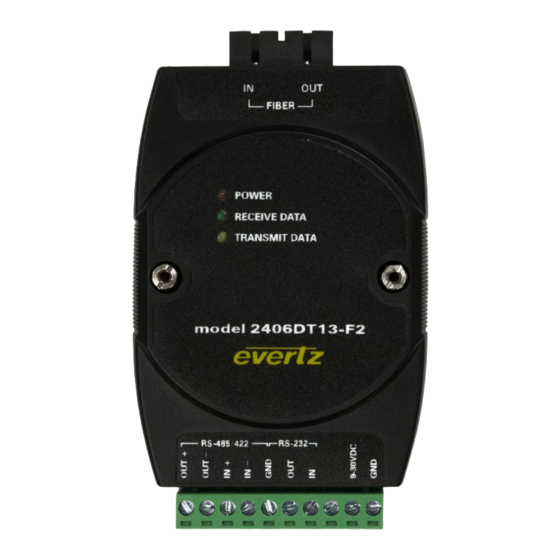 evertz 2406DT13-F2 User Manual