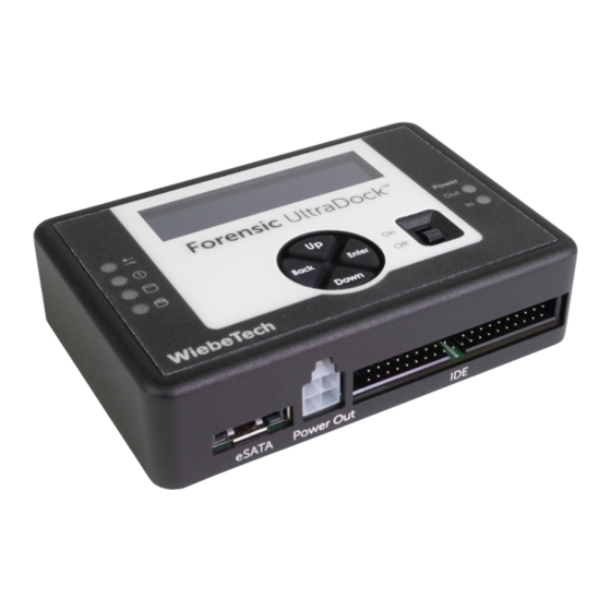 WiebeTech Forensic UltraDock FUDv6 User Manual