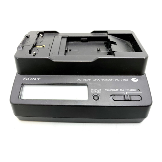 Sony ACV-700 Operating Instructions