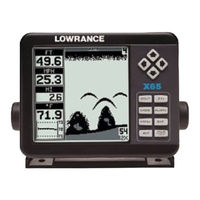Lowrance X-65 Installation And Operation Instructions Manual