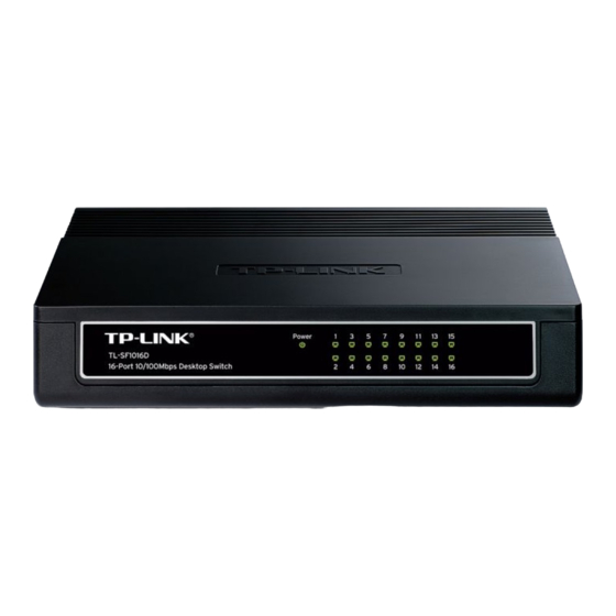 TP-Link TL-SF1016D Mounting Manual