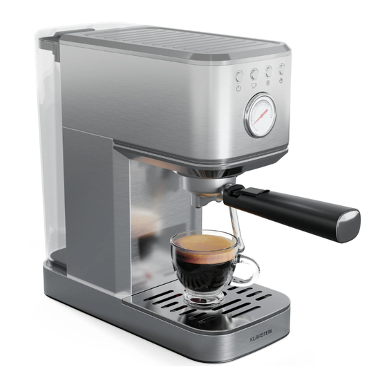 Klarstein STEEL PRESSO SLIM Manual