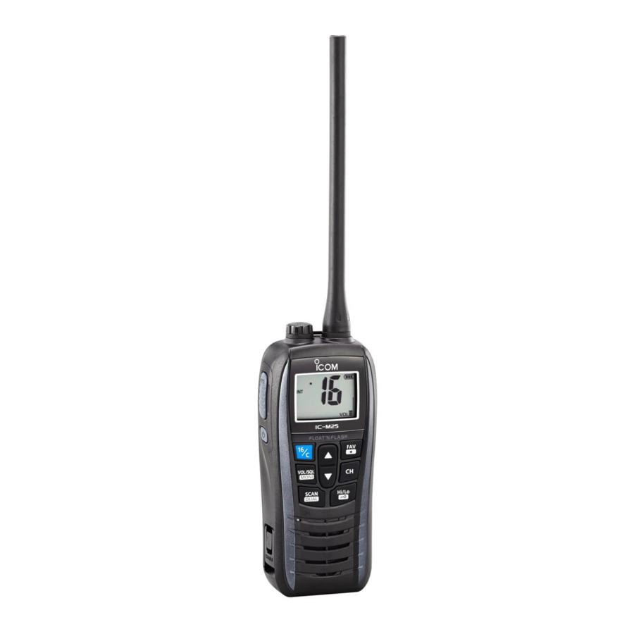 Icom IC-M25 Instruction Manual
