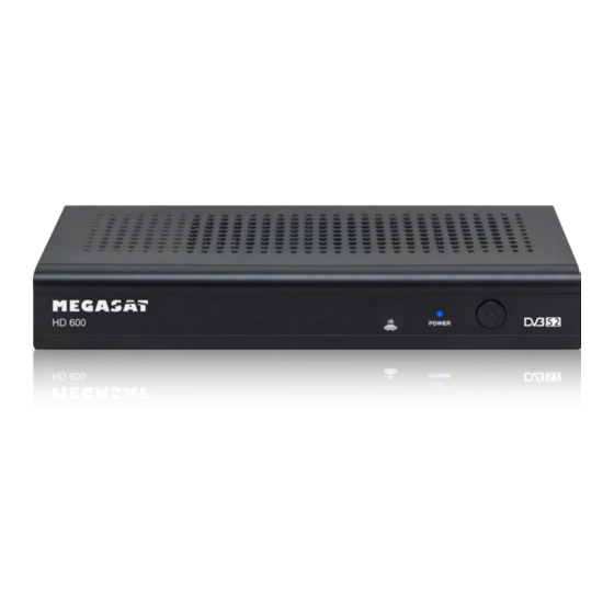 Megasat HD 600 User Manual