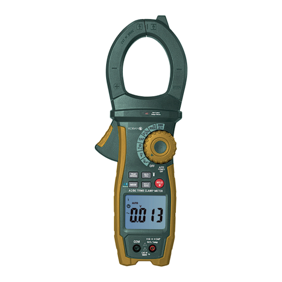 koban KPA-1000 Measuring Instruments Manuals