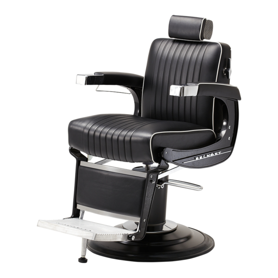 TAKARA BELMONT MANUAL BARBER CHAIRS INSTALLATION AND OPERATING