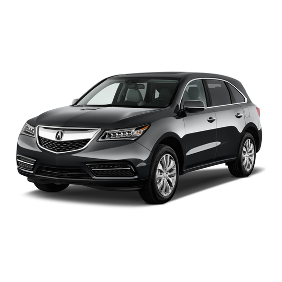 Acura MDX 2014 Manual