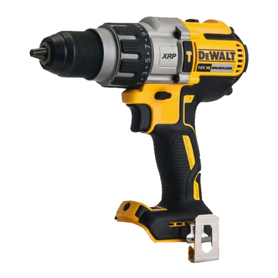 DEWALT XR DCD996 ORIGINAL INSTRUCTIONS MANUAL Pdf Download ManualsLib