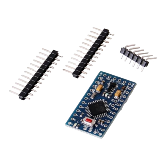 ARDUINO MINI PRO 3.3V USER MANUAL Pdf Download | ManualsLib