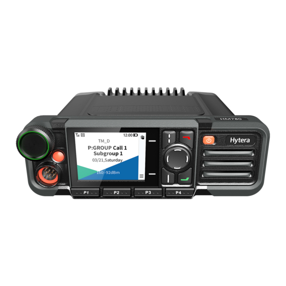 Hytera HM78 Series Quick Reference Manual