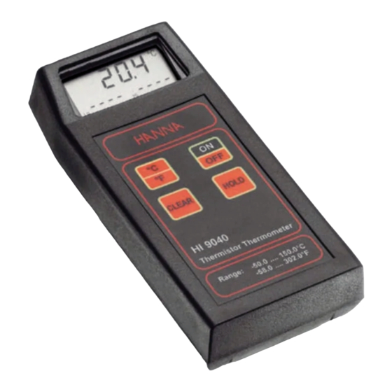 Hanna Instruments HI 9040 Instruction Manual