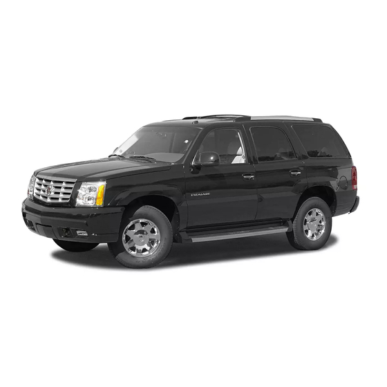 Cadillac 2004 ESCALADE Customer Convenience/Personalization Manual