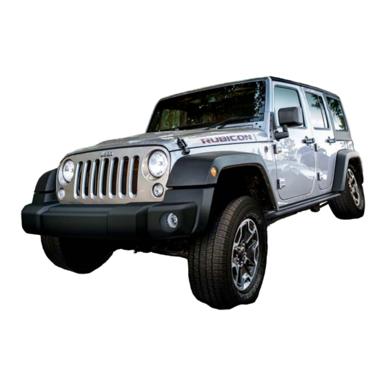 Jeep WRANGLER 2017 Quick Reference Manual