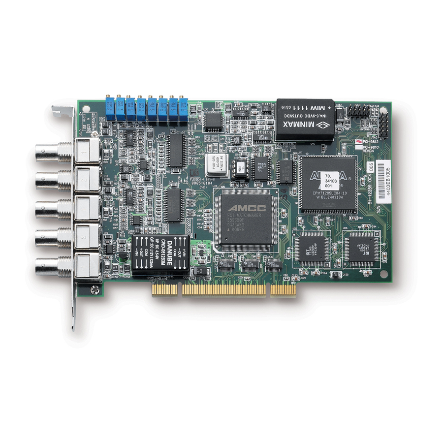 ADLINK Technology NuDAQ PCI-9810 User Manual