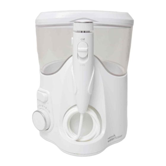 Waterpik Waterflosser WP-150 Series Quick Start Manual