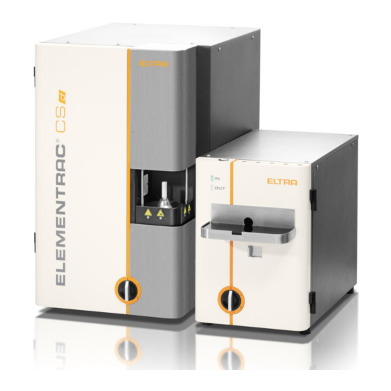 ELTRA ELEMENTRAC CS-d Operating Manual