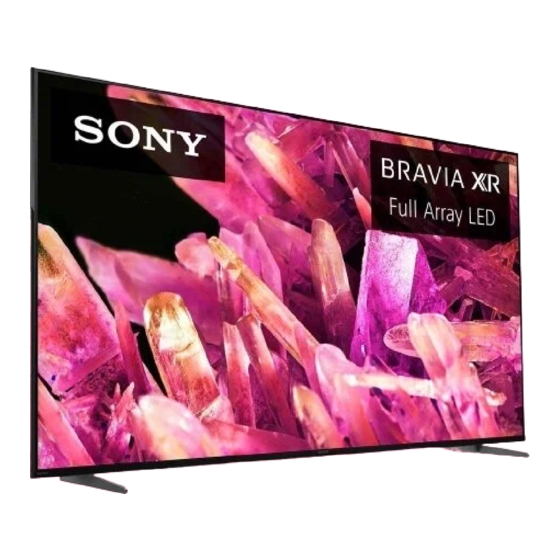 Sony Bravia XR XR-55X9 K Series Manuals