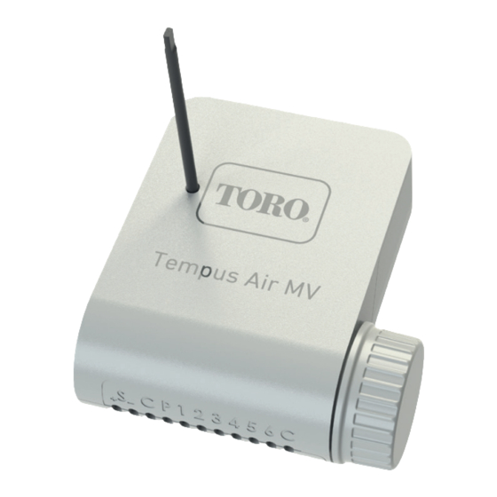 Toro LoRa Tempus Air MV Manuals
