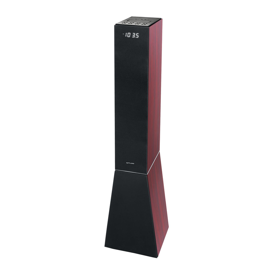 Muse M-1300 BT, M-1300 DWT - Bluetooth Speaker With FM Radio Manual