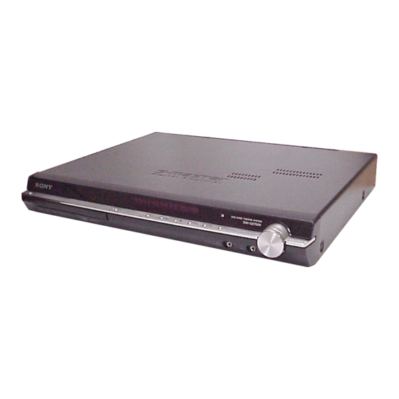Sony DAV-DZ750K Service Manual