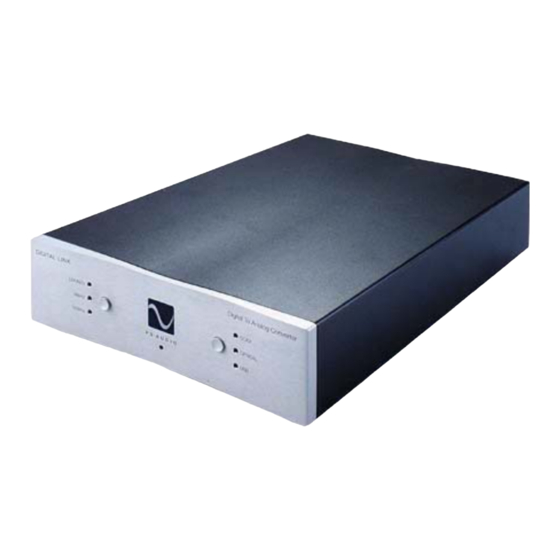 PS Audio DLIII Digital Link DAC Owner's Reference Manual
