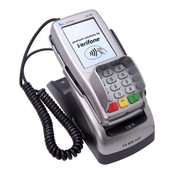 Global Payments VX 820 Duet Quick Reference Manual