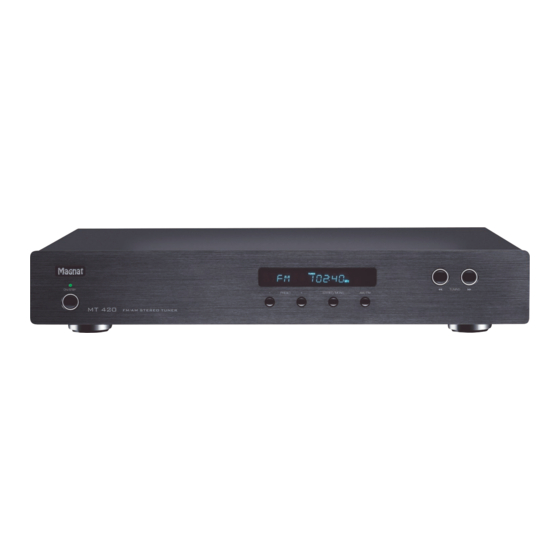 Magnat Audio MT 420 Important Notes For Installation & Warranty Card