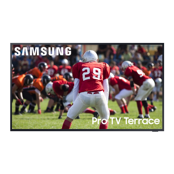 Samsung Pro TV Terrace Edition BHT Manuals