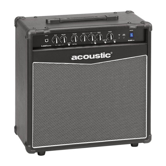 Acoustic Control Gamma Series Owner's Manual