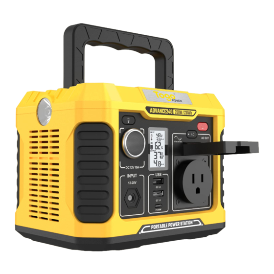 Togo POWER ADVANCE 240 User Manual