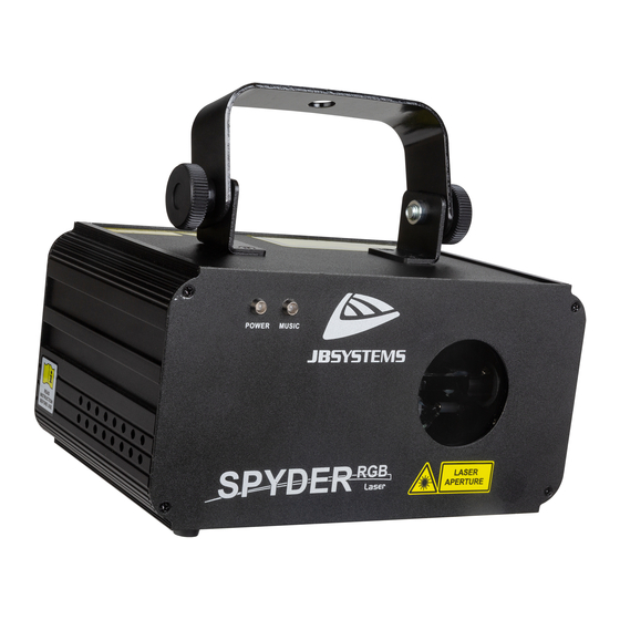 JB Systems SPYDER-RGB LASER Operation Manual