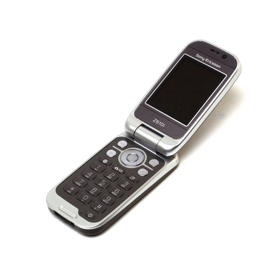 Sony Ericsson Z610i User Manual