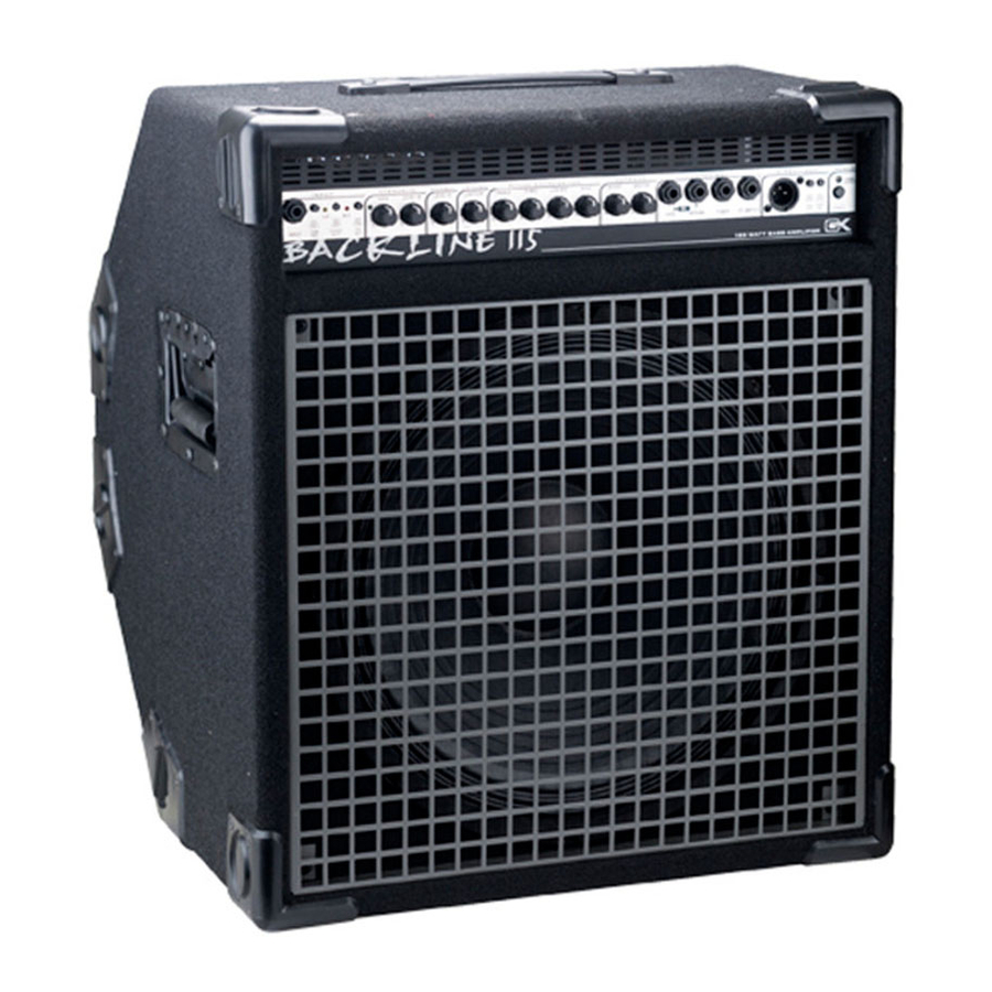 Gallien-Krueger Backline 115 Manuals