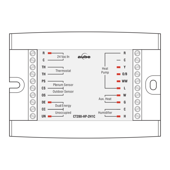 Aube Technologies Non-programmable Heat Pump Controller TH146-N-DE Installation Manual