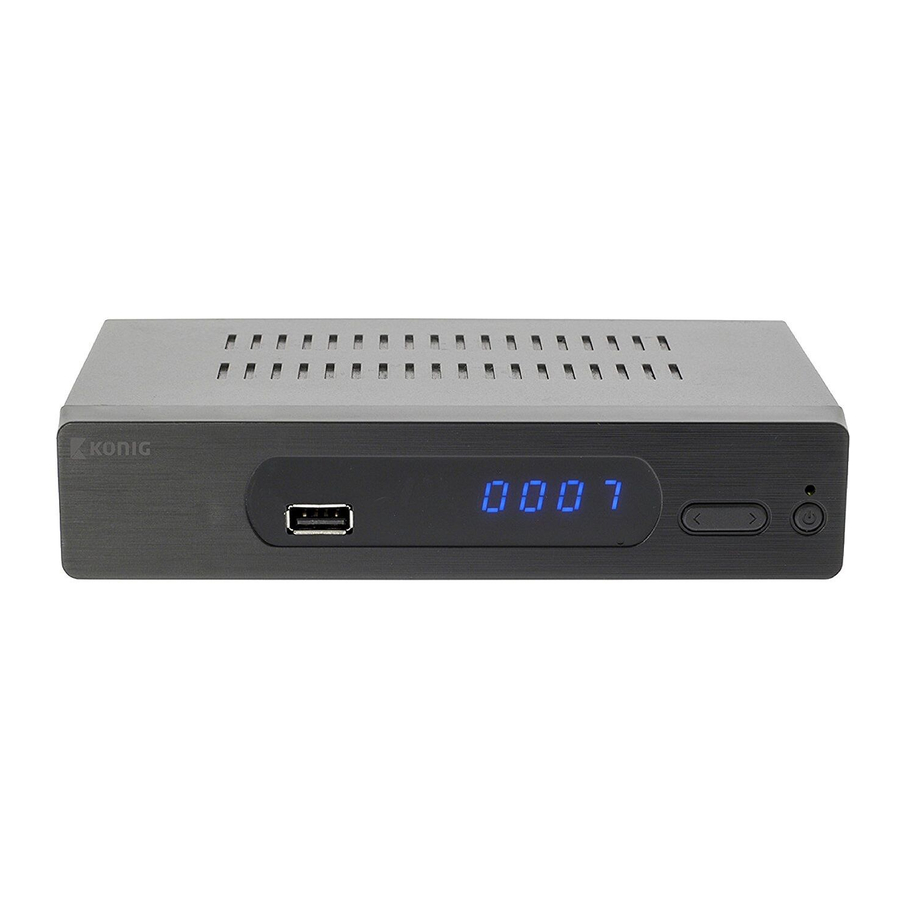 Konig DVB-T2 FTA20 User Manual