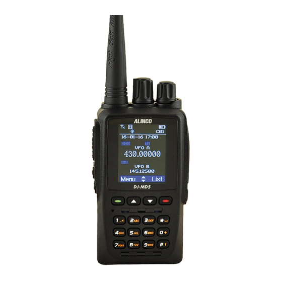 Alinco DJ-MD5 User Manual