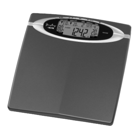 Tanita Jenny Craig Healthy Track HD-339 Instruction Manual