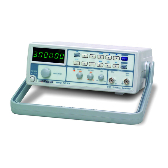 GW Instek SFG-1000 Series User Manual
