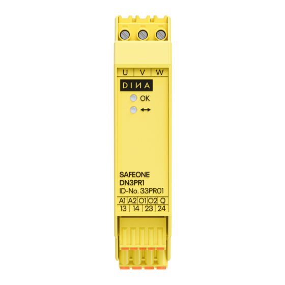 DINA Elektronik SAFEONE DN3PR1 Manuals